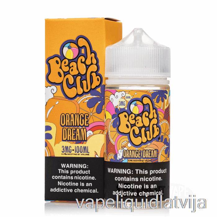 Apelsīnu Sapnis - Pludmales Klubs - 100ml 12mg Vape šķidrums